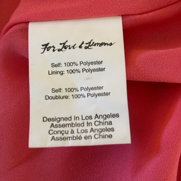 NWT For Love & Lemons Tarta Tank Dress in Flamingo - Picture 5 of 13